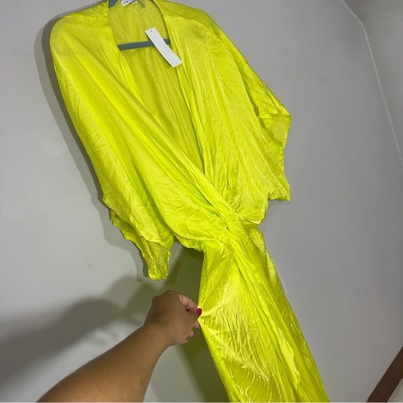 NWT Young Fabulous Broke Neon Wrap Maxi Dress Mermaidcore Siren Resort Vacay - Picture 6 of 15